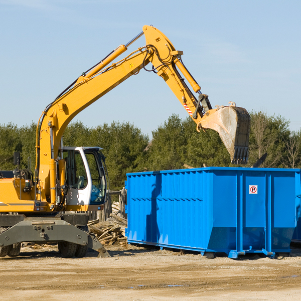 can i choose the location where the residential dumpster will be placed in Bristow IA